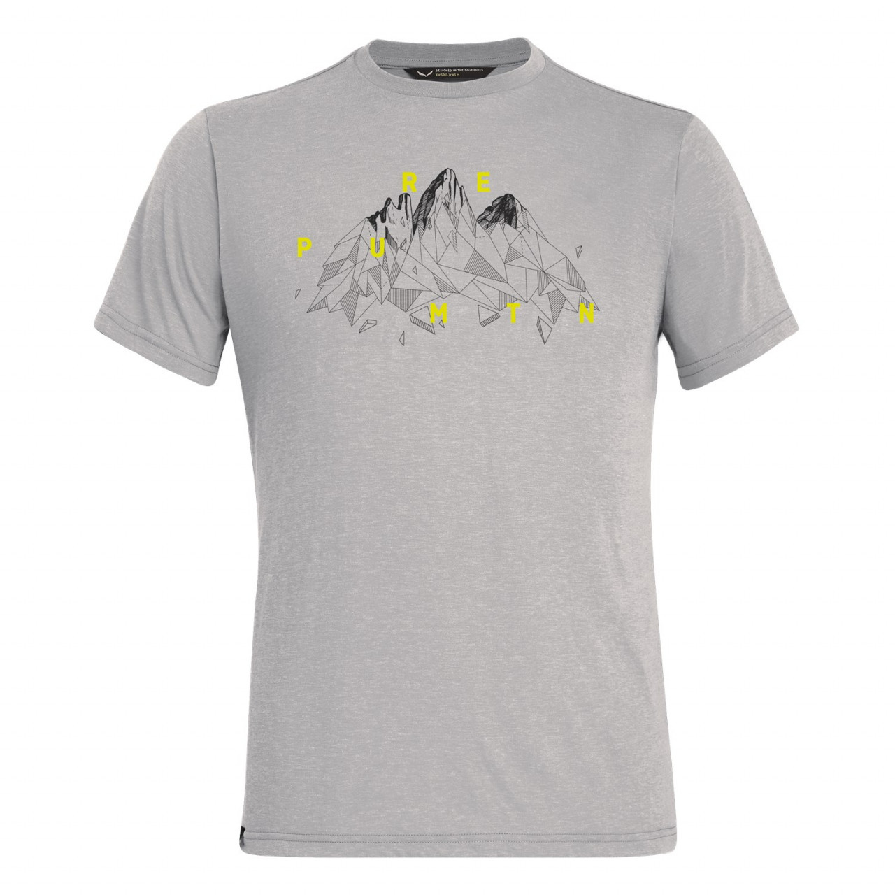 T-Shirts Salewa Illustration Dri-Release® Homem Cinzentas 427NSTLQG